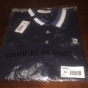 Giorgio Di Mare Men's Polo Shirt Navy Size XL